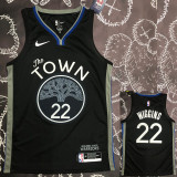 2020 Warriors WIGGINS #22 Black Grey Top Quality Hot Pressing NBA Jersey