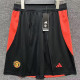24-25 Man Utd Black Shorts Pants