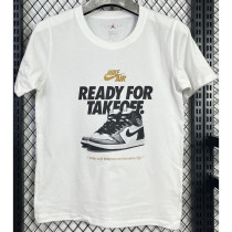 T129 Jordan White High Quality Casual T-Shirt