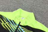 2024 JOM Black Green Half Pull Tracksuit #810(半拉链)