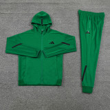 2024 AD Green Hoodie Jacket Tracksuit #AM05