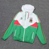 24-25 Mexico White-Green Windbreaker (High Quality)球员