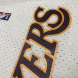 2009-10 LAKERS BRYANT #24 White Retro Top Quality Hot Pressing NBA Jersey(V领)