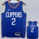 22-23 Clippers LEONARD #2 Blue Top Quality Hot Pressing NBA Jersey