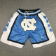 North Carolina Blue City Edition Top Quality NBA Pocket Pants *北卡
