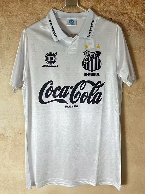 24-25 Santos FC White Commemorative Edition Fans Soccer Jersey