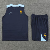 24-25 France Royal Blue Tank top and shorts suit