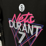 T166 BULLS DURANT #7 Black High Quality Casual T-Shirt