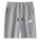 2025 NK Grey Pure Cotton Fabric Casual Short Pants