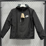 2024 NK Velvet Thickened warm Black Outdoor Jackets # F2 加绒冲锋衣