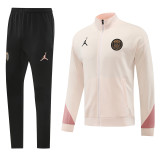 24-25 PSG Jordan Khaki Pink Jacket Tracksuit #03