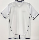 2002 England Home White Retro Soccer Jersey
