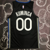 2020 Warriors KUMINGA #00 Black Grey Top Quality Hot Pressing NBA Jersey