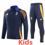 24-25 JUV Royal blue Kids Half Pull Tracksuit (童装)(半拉链)