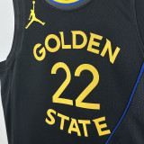 24-25 WARRIORS WIGGINS #22 Black Top Quality Hot Pressing NBA Jersey (Trapeze Edition) 飞人版