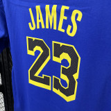 T183 Lakers Jordan JAMES #23 Blue High Quality Casual T-Shirt