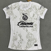 24-25 Club America White Goalkeeper Women Soccer Jersey (女)