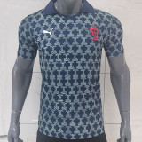 25-26 Portugal Grey Black Training Shirts *PM