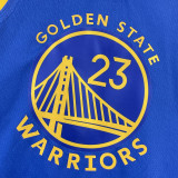 22-23 WARRIORS GREEN #23 Blue Top Quality Hot Pressing NBA Jersey (V领)