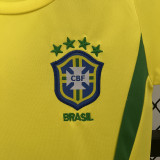 2002 Brazil Home Kids Retro Soccer Jersey
