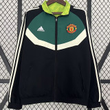 2024 Man Utd Black & Green Double Sided Windbreaker (双面风衣)