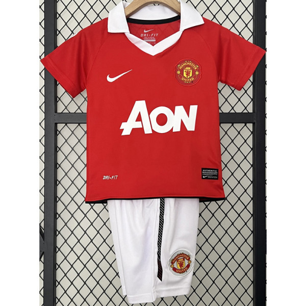 2010-2011 Man Utd Home Kids Retro Soccer Jersey
