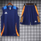 2024 AD Royal blue Tank top and shorts suit