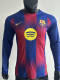 25-26 BAR Red Blue Special Edition Long Sleeve Player Version Soccer Jersey (长袖球员)