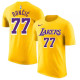 24-25 Lakers DONCIC #77 Yellow High Quality Casual T-Shirt