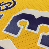 1999 LAKERS RODMAN #73 Yellow Retro Top Quality Hot Pressing NBA Jersey(圆领)