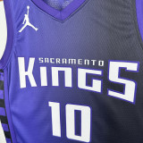 23-24 Kings DEROZAN #10 Purple Top Quality Hot Pressing NBA Jersey (Trapeze Edition)飞人版