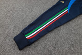 24-25 Italy Royal blue Hoodie Half Pull Tracksuit #F597半拉连帽