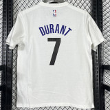 T250 Nets DURANT #7 White High Quality Casual T-Shirt