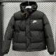 24-25 MF3 NK Black Hooded Cotton Coat #棉衣