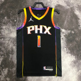 22-23 SUNS BOOKER #1 Black Top Quality Hot Pressing NBA Jersey (Trapeze Edition)