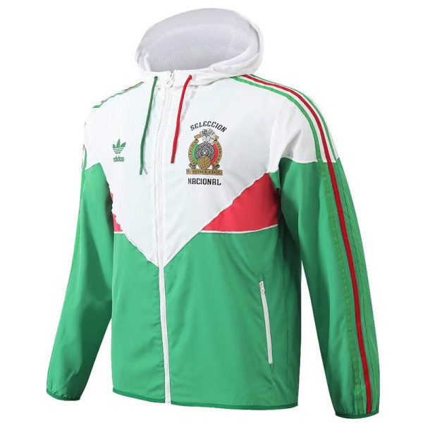 24-25 Mexico White-Green Windbreaker (High Quality)球员