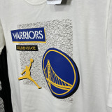 T194 Warriors Jordan White High Quality Casual T-Shirt