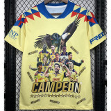 23-24 Club America Yellow Champion Special Edition Training Shirts 15冠军版