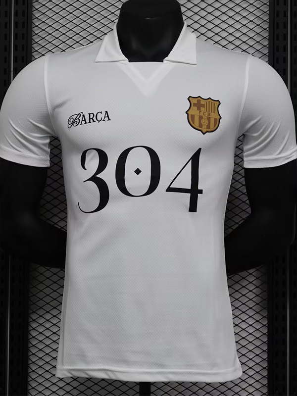 24-25 BAR White Commemorative Edition Player Version Soccer Jersey