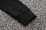 24-25 Germany Black Hoodie Half Pull Tracksuit #F595半拉连帽