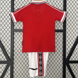 1998 Man Utd Home Kids Retro Soccer Jersey