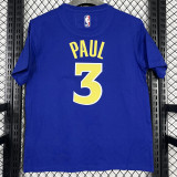 T259 WARRIORS PAUL #3 Blue High Quality Casual T-Shirt