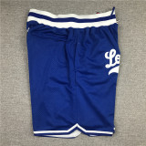 LosAngelesDodgers Blue City Edition Top Quality NBA Pocket Pants #洛杉矶道奇队