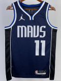 22-23 Dallas Mavericks IRVING #11 Royal Blue Top Quality Hot Pressing NBA Jersey (Trapeze Edition)飞人版