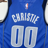 22-23 Dallas Mavericks CHRISTIE #00 Blue Top Quality Hot Pressing NBA Jersey(V领)