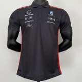 2023 F1 Mercedes Black Polo Racing Suit(有领)