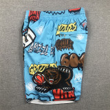 Grizzlies Blue City Edition Top Quality NBA Pocket Pants #灰熊涂鸦