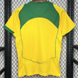2004 Brazil Home Retro Soccer Jersey