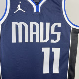 22-23 Dallas Mavericks IRVING #11 Royal Blue Top Quality Hot Pressing NBA Jersey (Trapeze Edition)飞人版