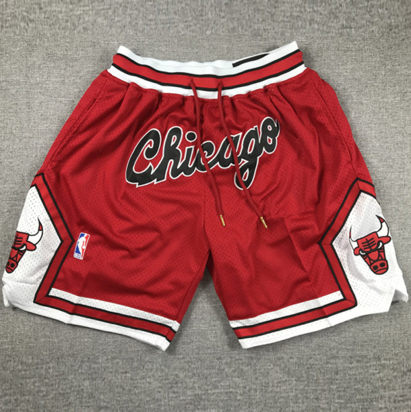 BULLS Red City Edition Top Quality NBA Pocket Pants #公牛C连体